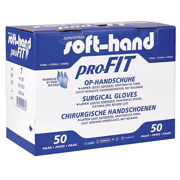 Soft-HandSoft-Hand pro-FIT Latex - gepudert - OP-HandschuheDocMed GmbH